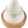 388i Bransoletka błyszcząca szklane kryształki stal chirurgiczna na gumce jubilerskiej
